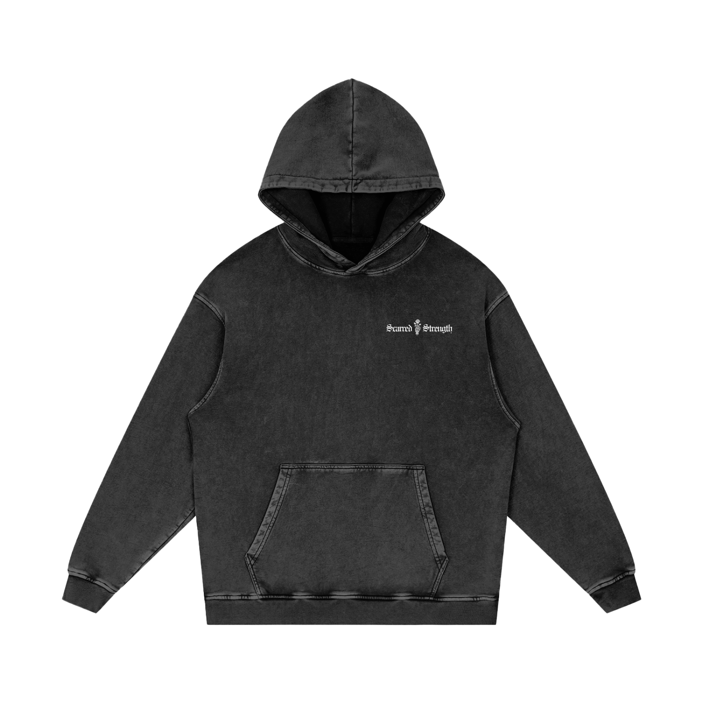 "NOT BROKEN. JUST SCARRED." HOODIE